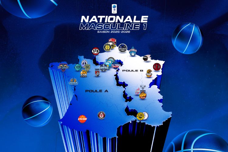 Les poules de la saison 2025/2026 de Nationale Masculine 1 révélées